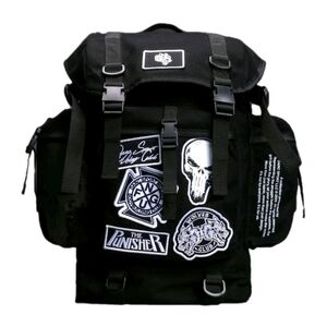Darc Sport Marvel Punisher Collab Backpack Black Patch Brand New With Tags
